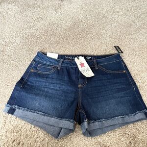 Vanilla Star Dark Blue Jean Shorts